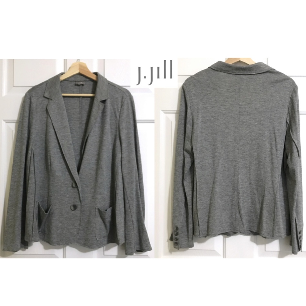 J. Jill  Wool blend knit blazer Jackets Cardigan